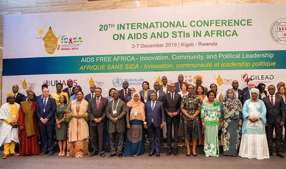 President  Kagame and First  Lady Jeannette Kagame attends ICASA2019