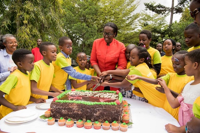 First Lady Jeannette Kagame hosted over 200 children for the annual End of Year Children's Party
