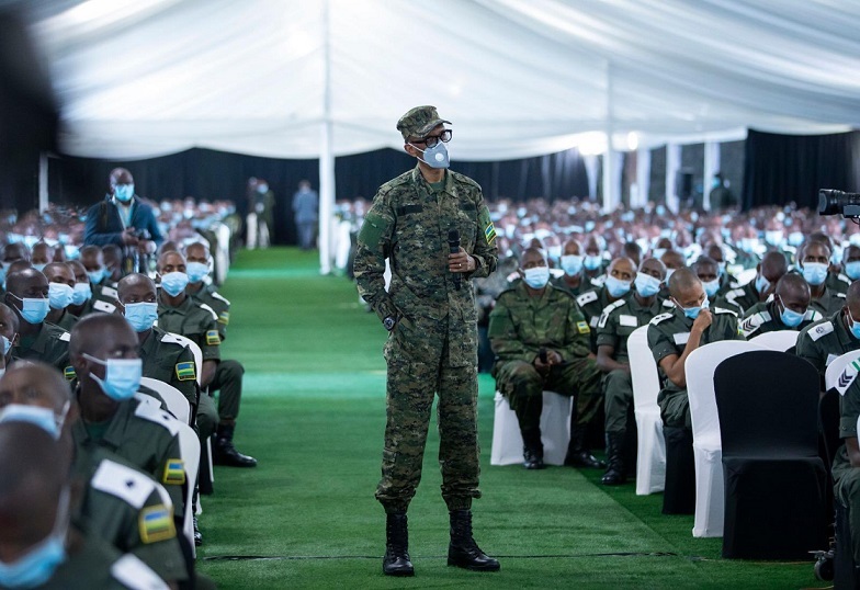 President of the Republic of Rwanda and Commander in Chief of the Rwanda Defence Force (RDF) met with over 1000 Officer Cadets